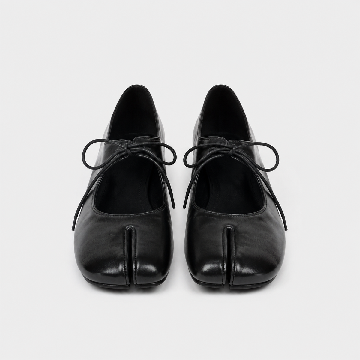 Lena Tabi Mary Jane Ballet Flats by Lil Cacti — vegan tabi flat, styled on-model shot