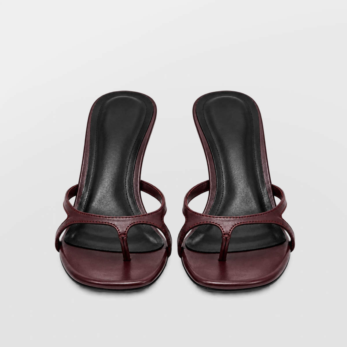 Mia Strappy Heeled Sandals by Lil Cacti — vegan sandal, front view