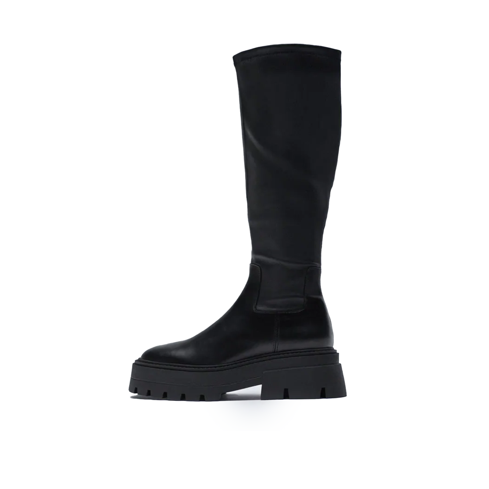 Midnight Platform Knee Boots