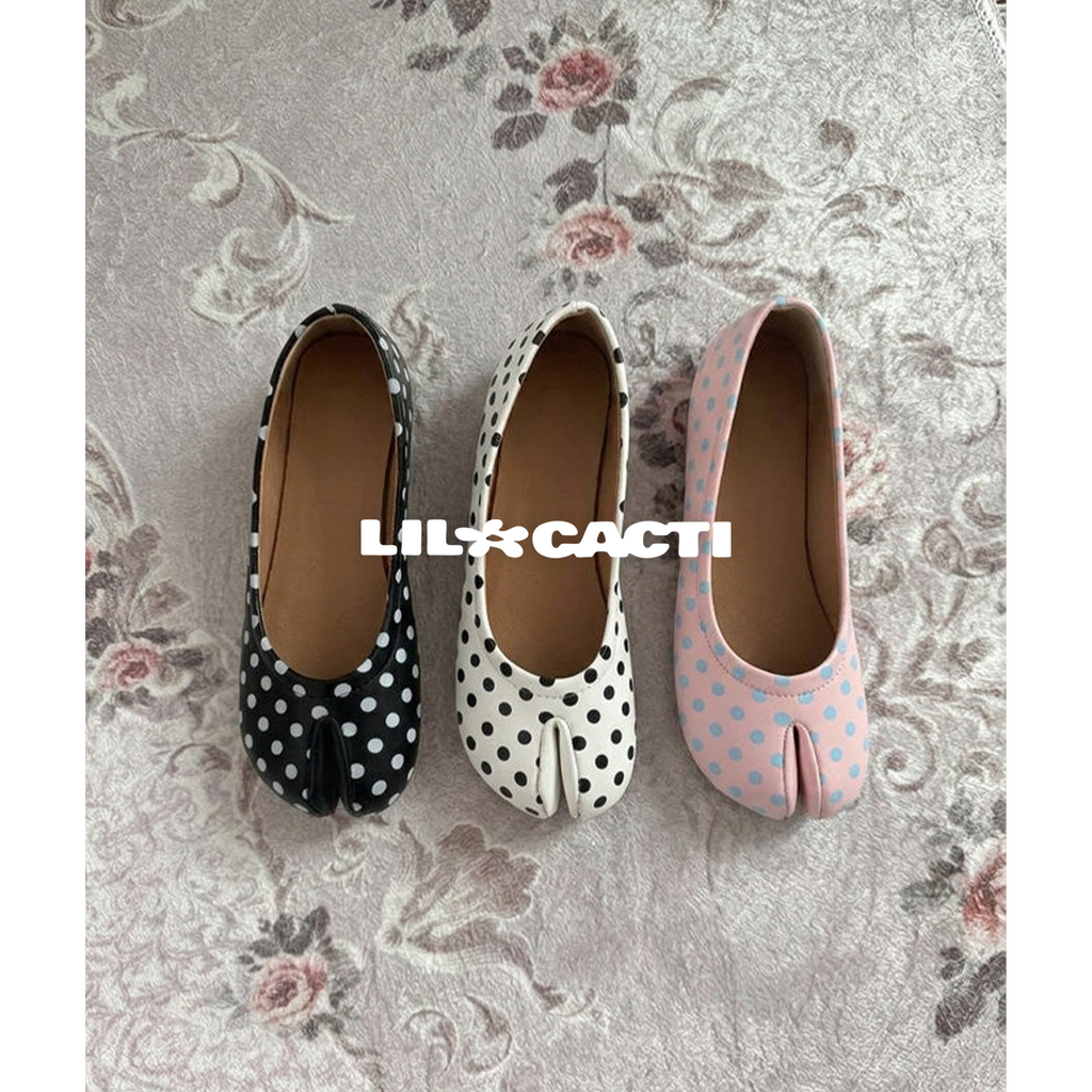 Mina Polka Dot Tabi Ballet Flats