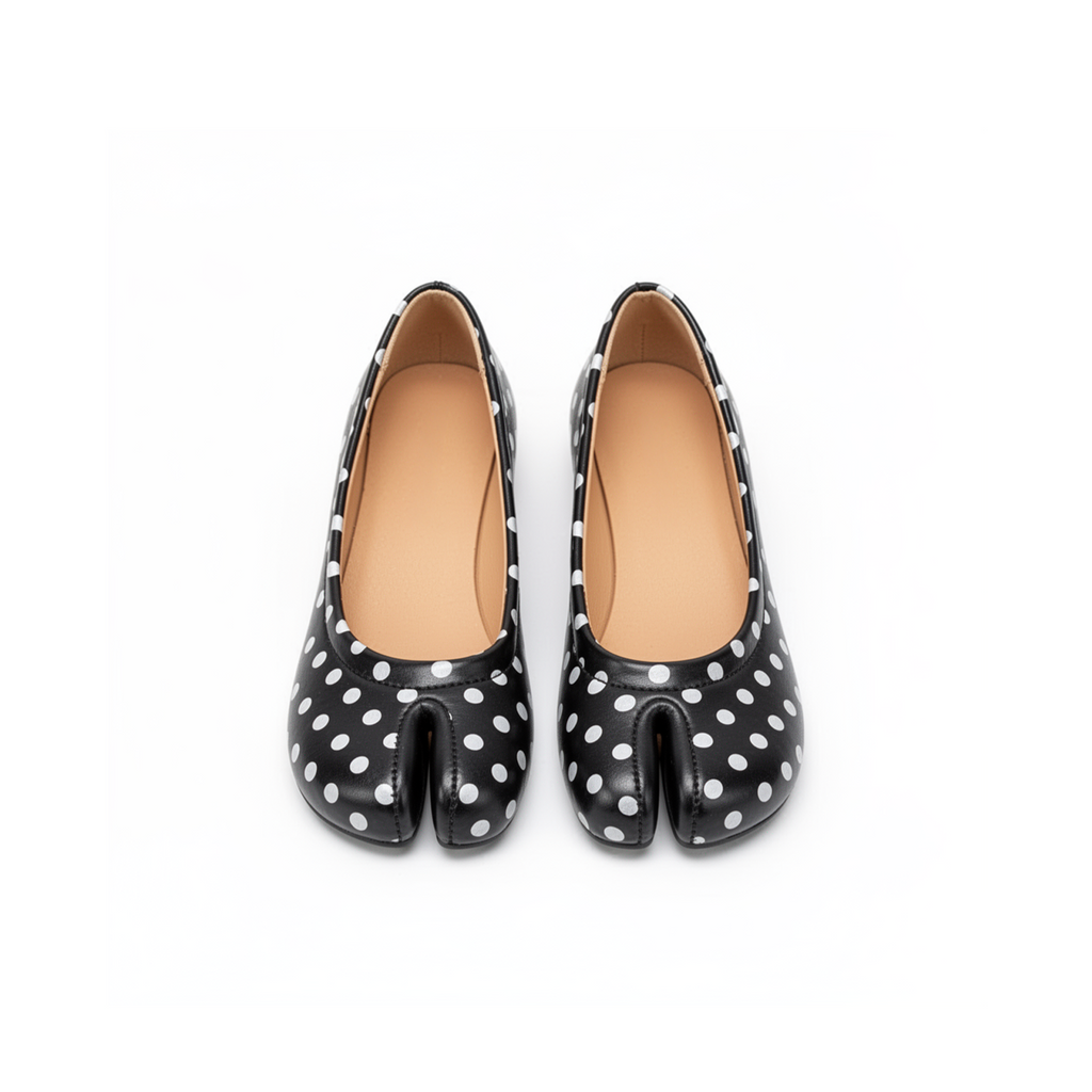 Mina Polka Dot Tabi Ballet Flats