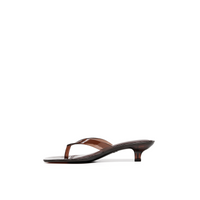 Mirage black thong sandals pair view on white background — Lil Cacti footwear