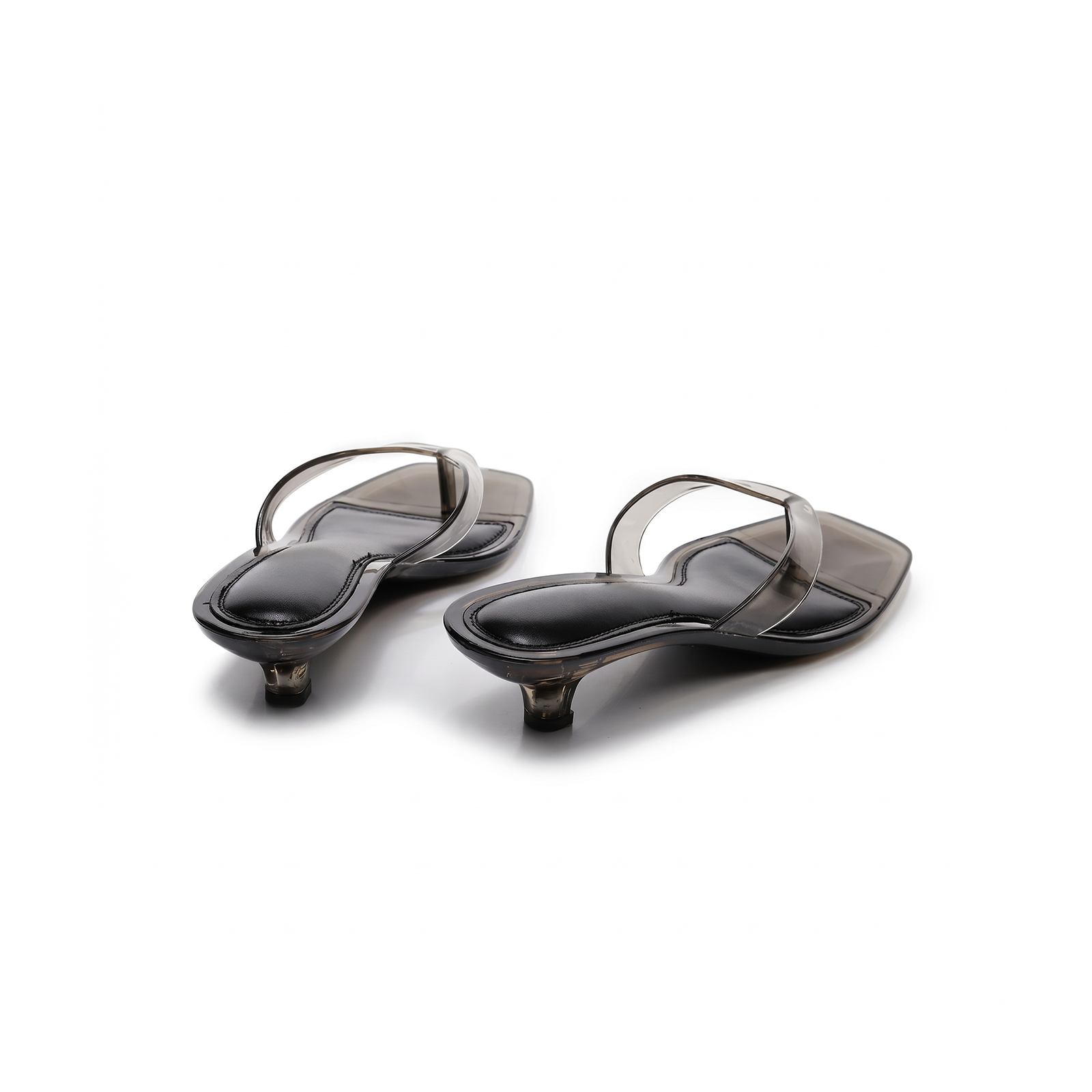 Mirage brown thong sandals three-quarter angle view — Lil Cacti