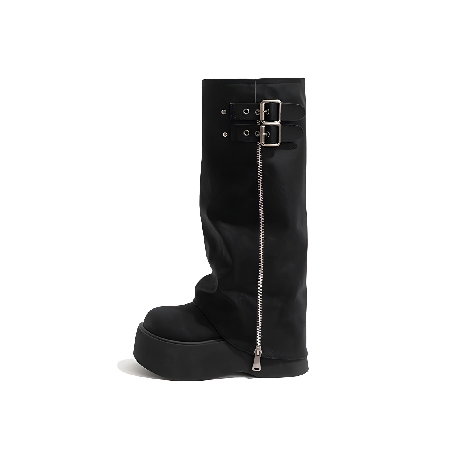 NOIR ZIP Platform Boots