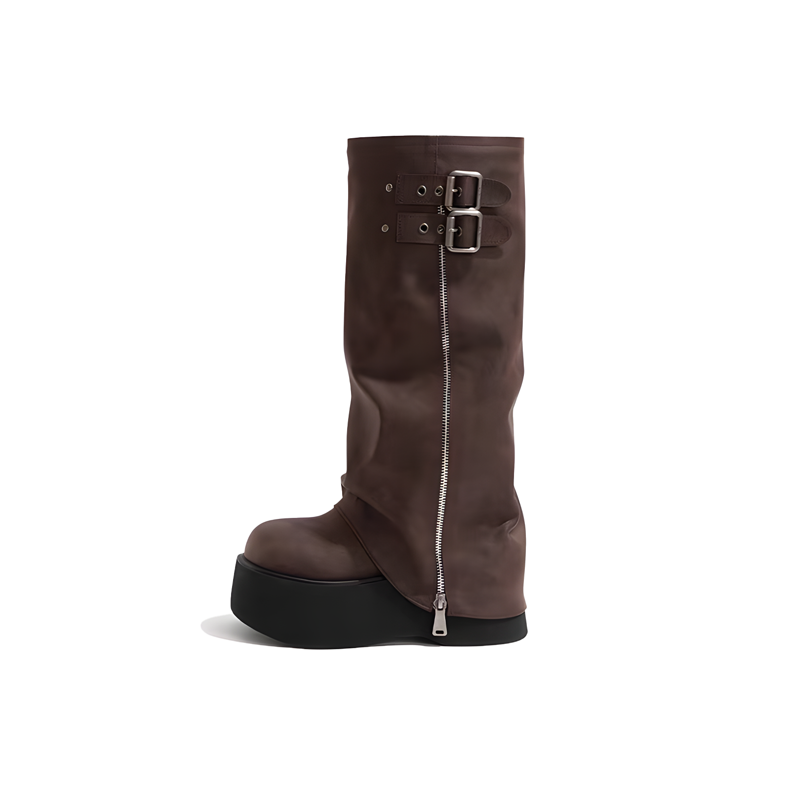 NOIR ZIP Platform Boots