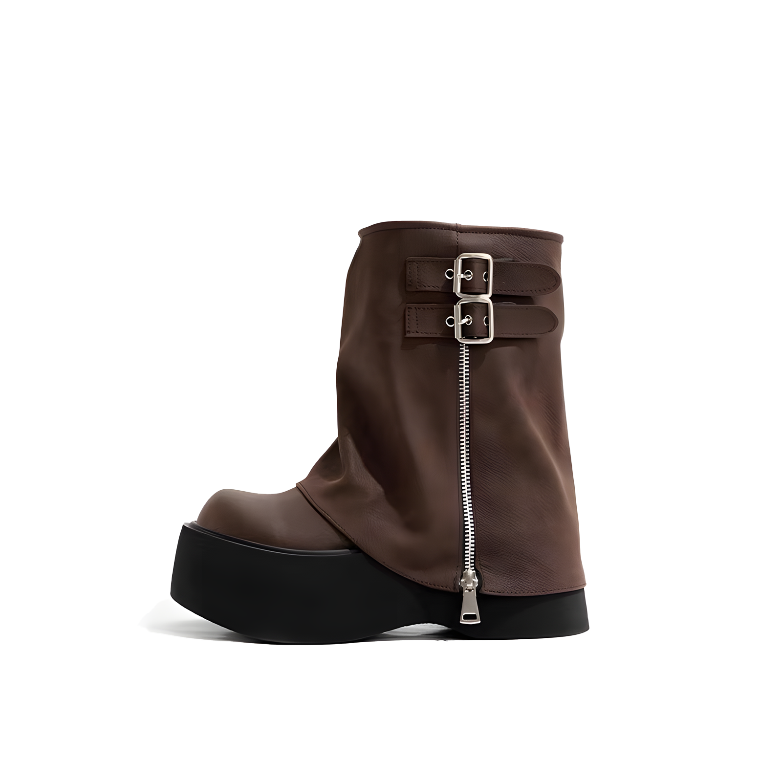 NOIR ZIP Platform Boots