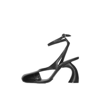 Nerissa Slingback Sandal Heels in black — by Lil Cacti