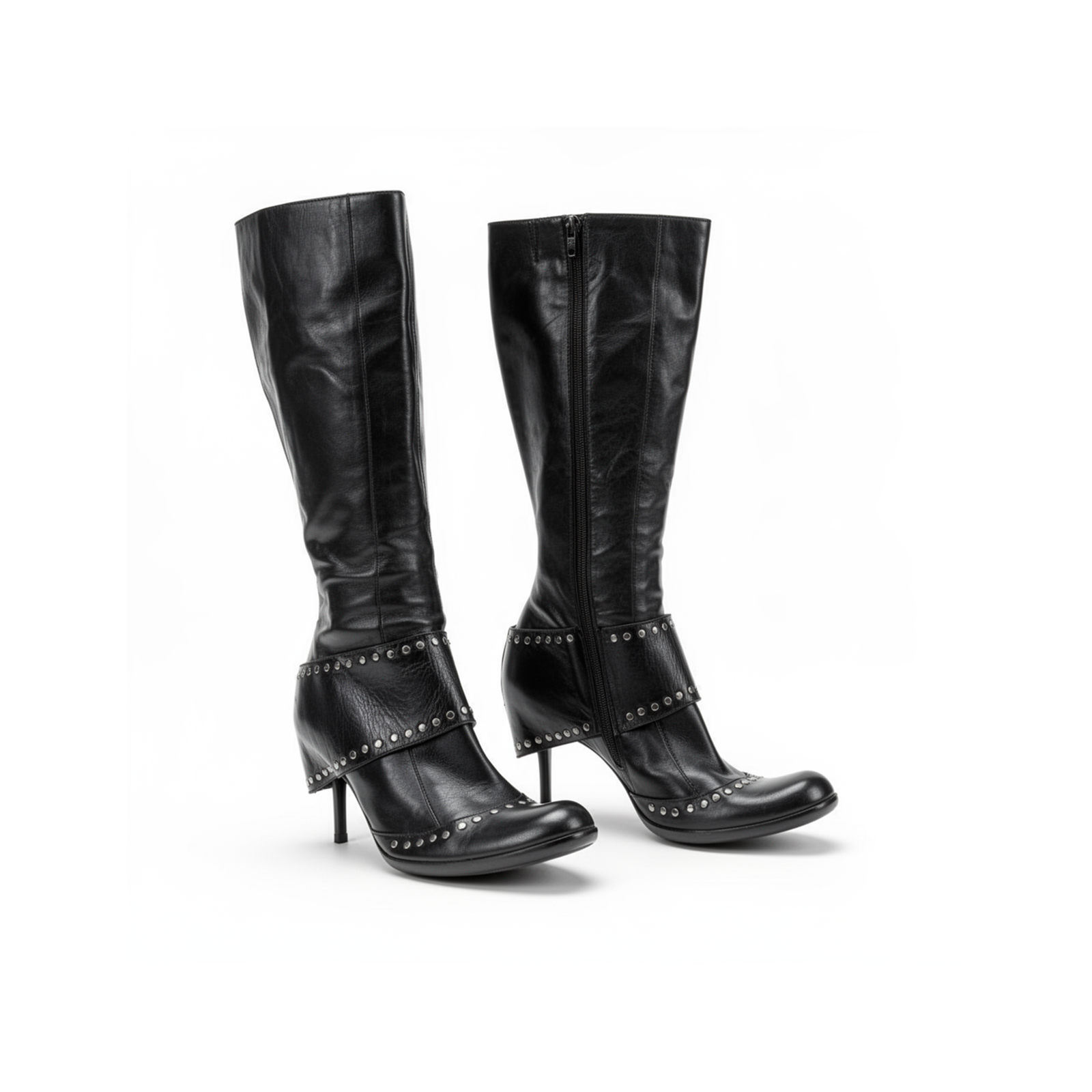 Noira Studded Mid-Calf Boots