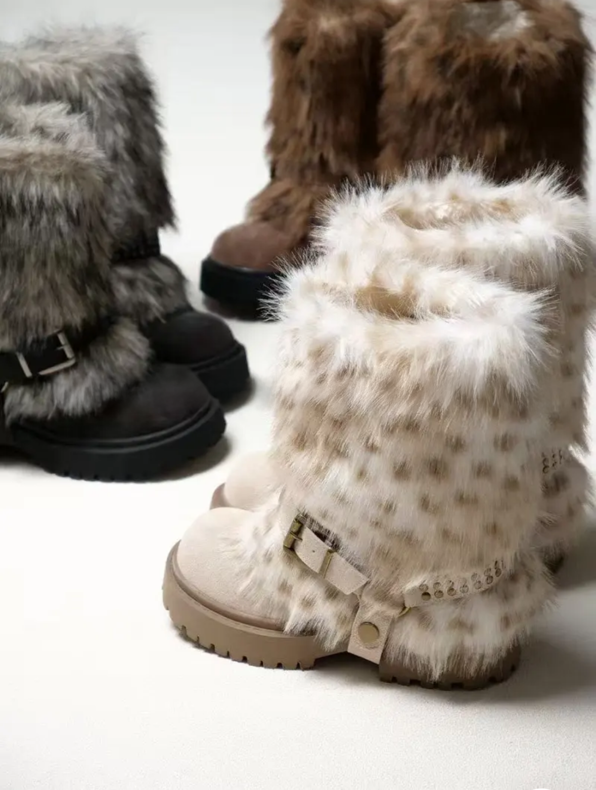 Nordic Buckle Snow Boots