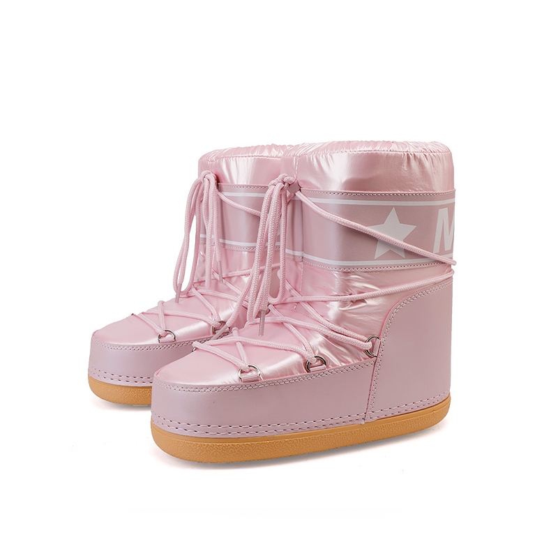 NYLON Platform Snow Boots