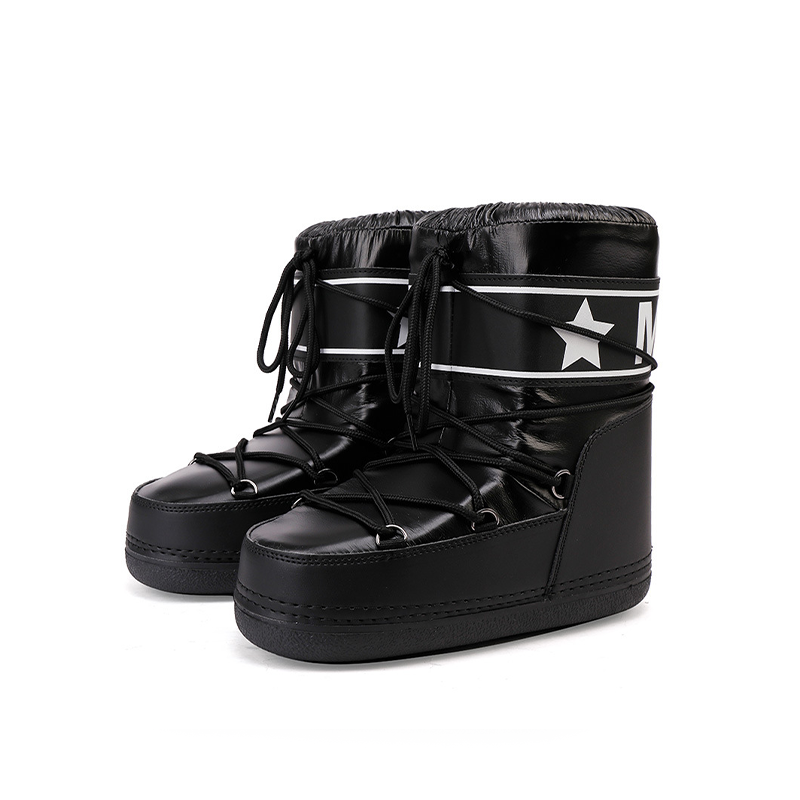NYLON Platform Snow Boots