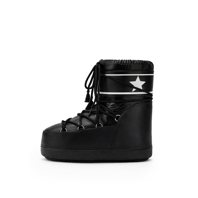 NYLON Platform Snow Boots