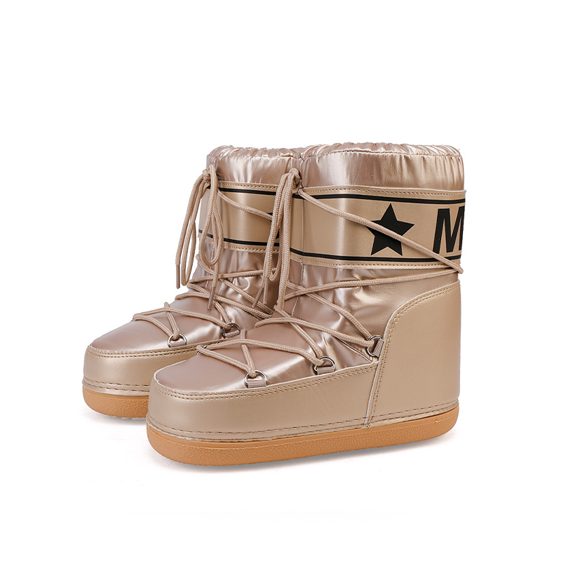 NYLON Platform Snow Boots