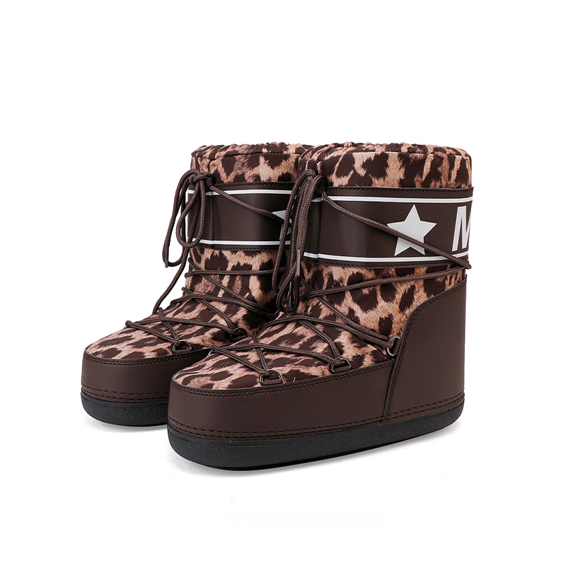 NYLON Platform Snow Boots