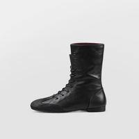 Ottilie Lace Up Combat Boots product shot from the side on a plain studio background