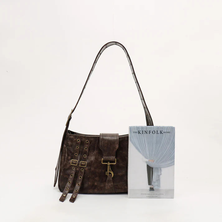 Buckle Strap Shoulder Bag