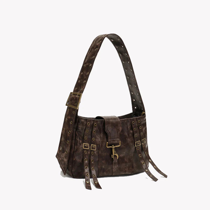 Buckle Strap Shoulder Bag