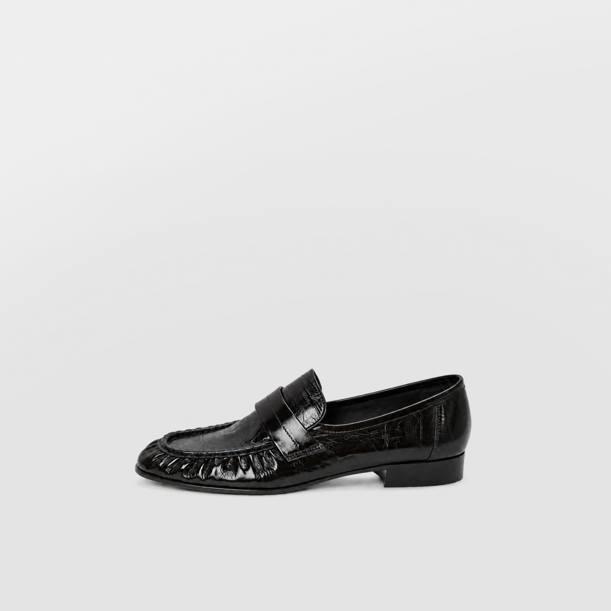 Perrine Pleated Loafers by Lil Cacti — vegan pleated loafers, front view