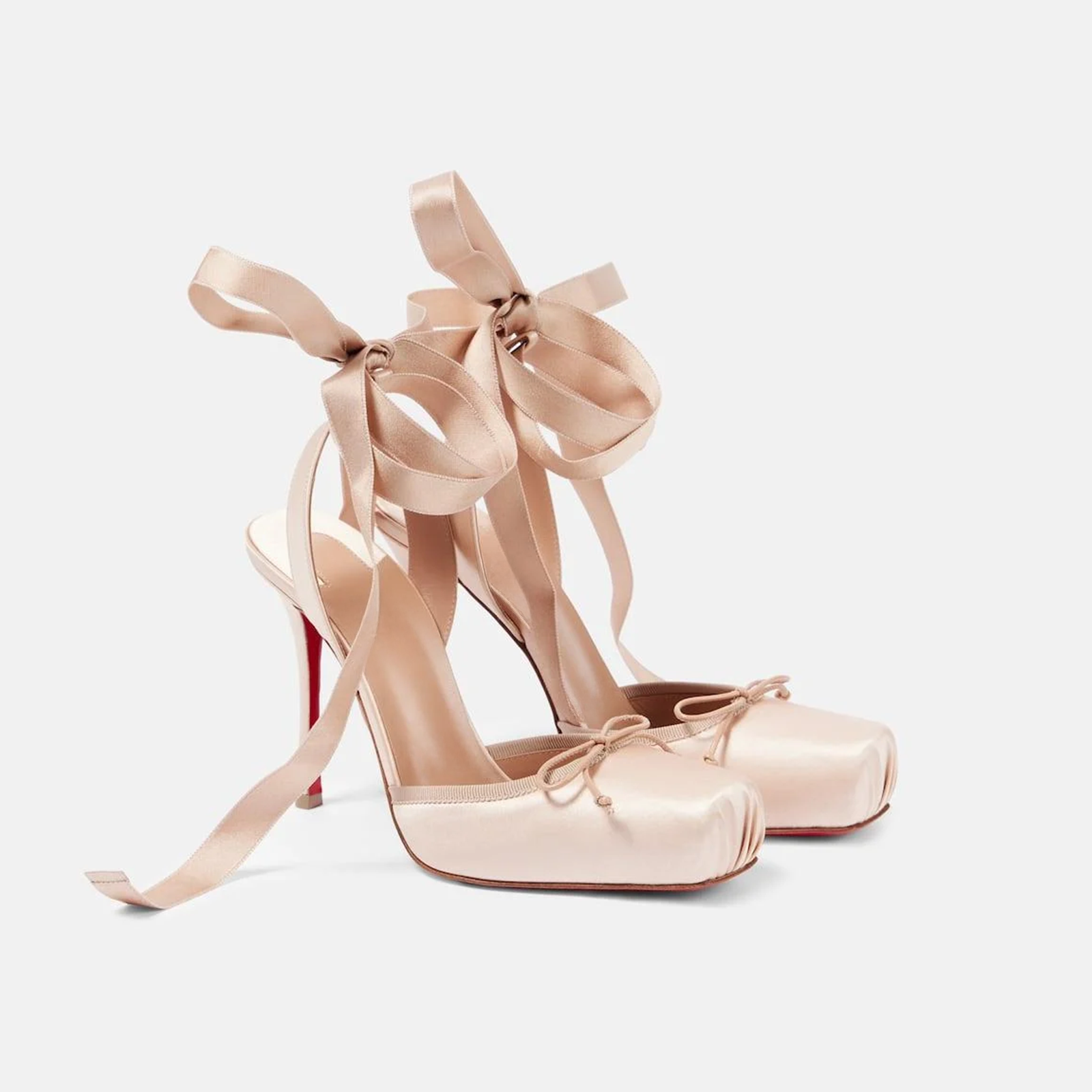 Prima Lace-Up Ballerina Heels