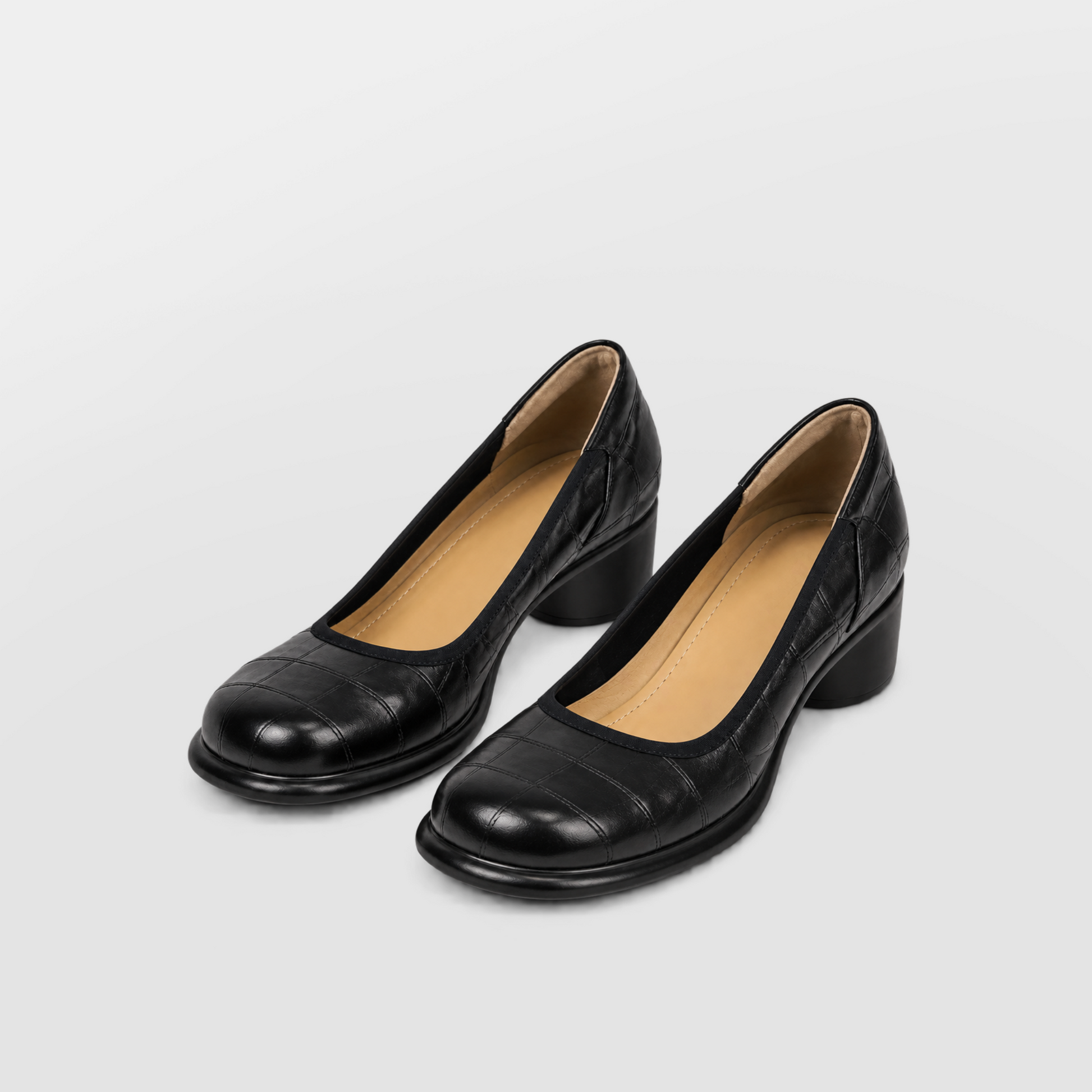 Renata Block Heel Pumps