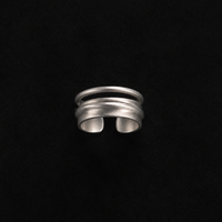 Back view of the Ripple Band Ring in studio light