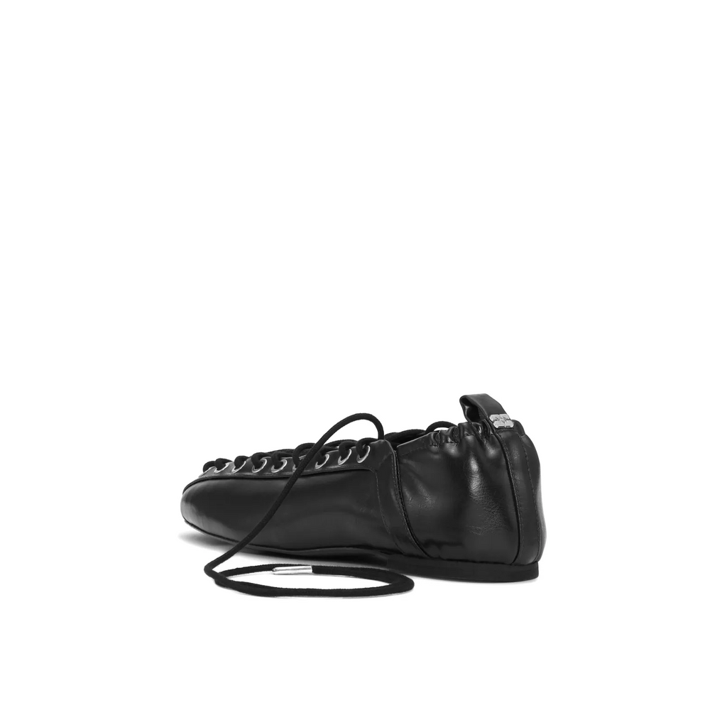Romy Lace-Up Ballet Flats