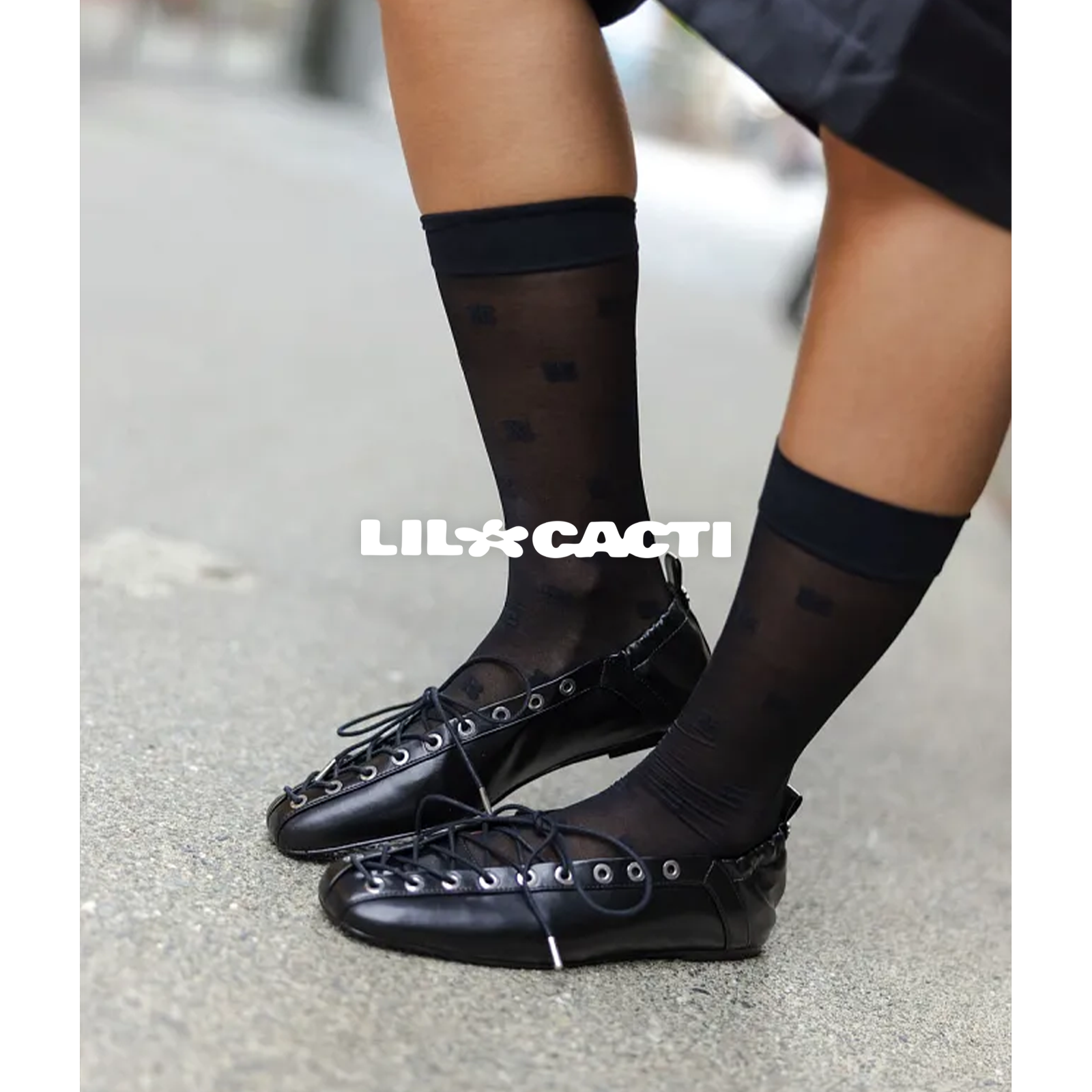 Romy Lace-Up Ballet Flats
