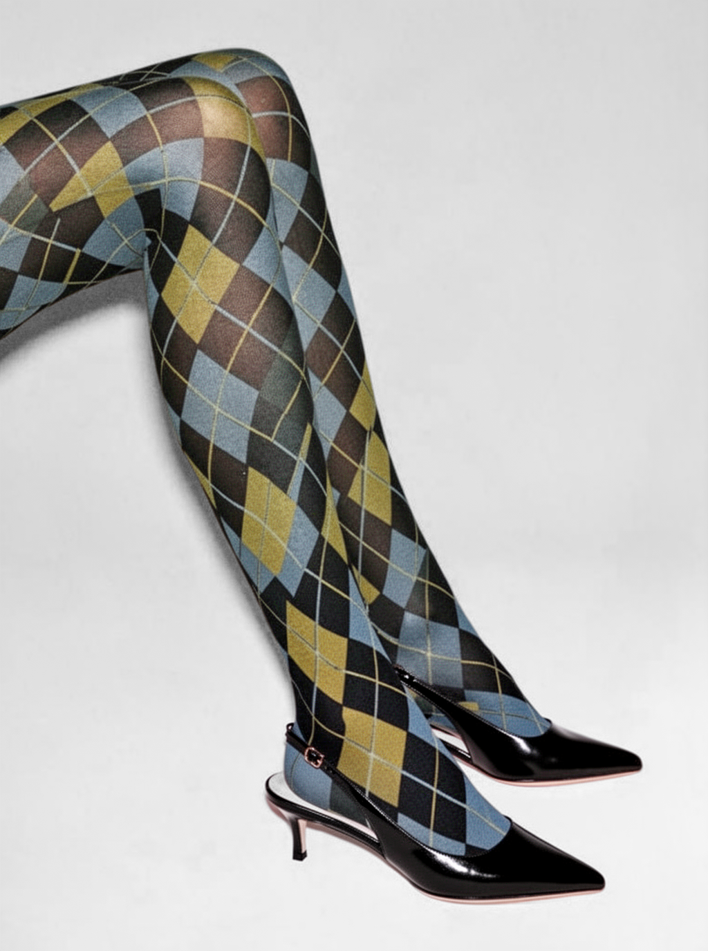 Rowan Argyle Sheer Tights