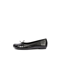 Rune Toe Ballet Flats in black — ballet flats by Lil Cacti