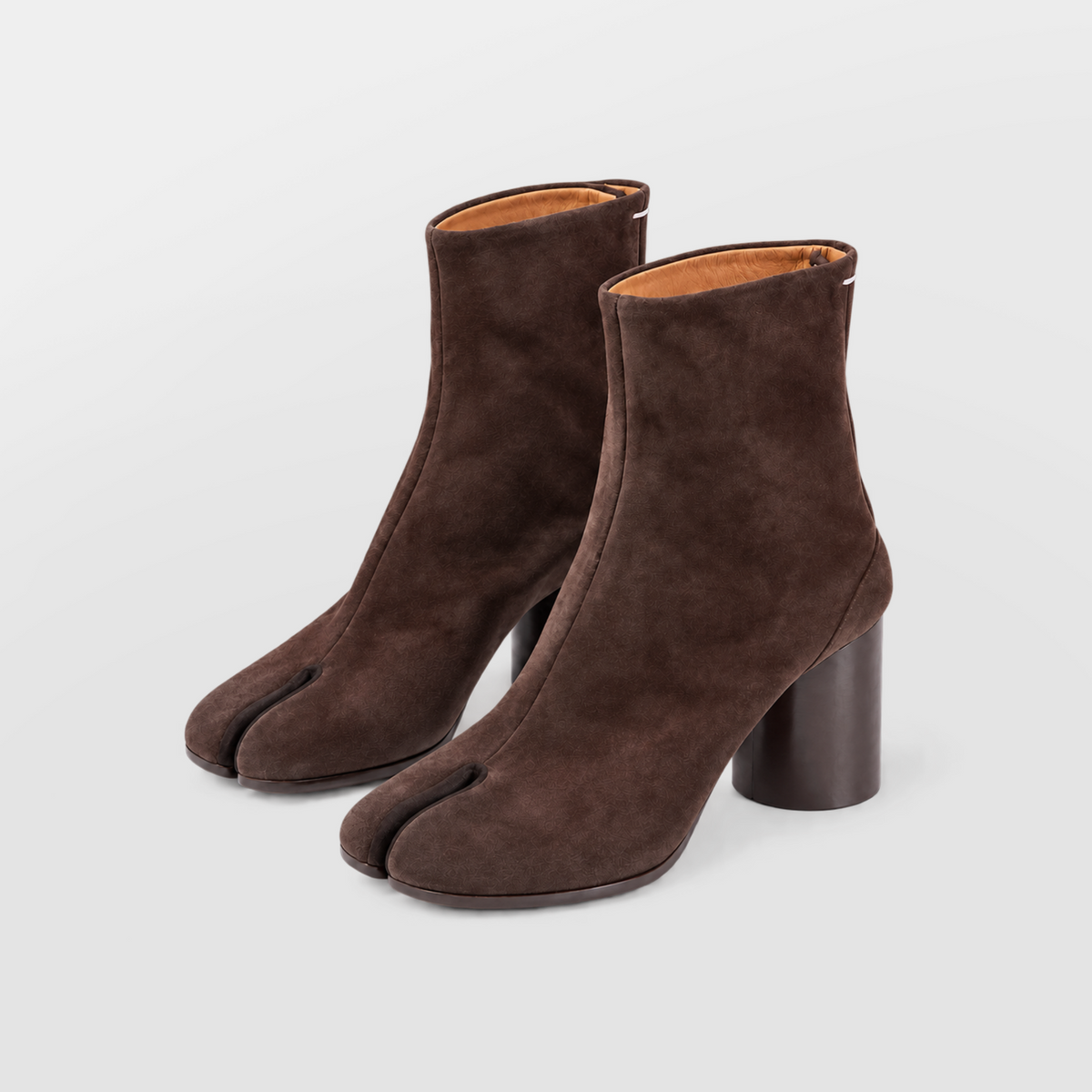 Sena Vegan Suede Tabi Ankle Boots shown at a three quarter angle in studio light