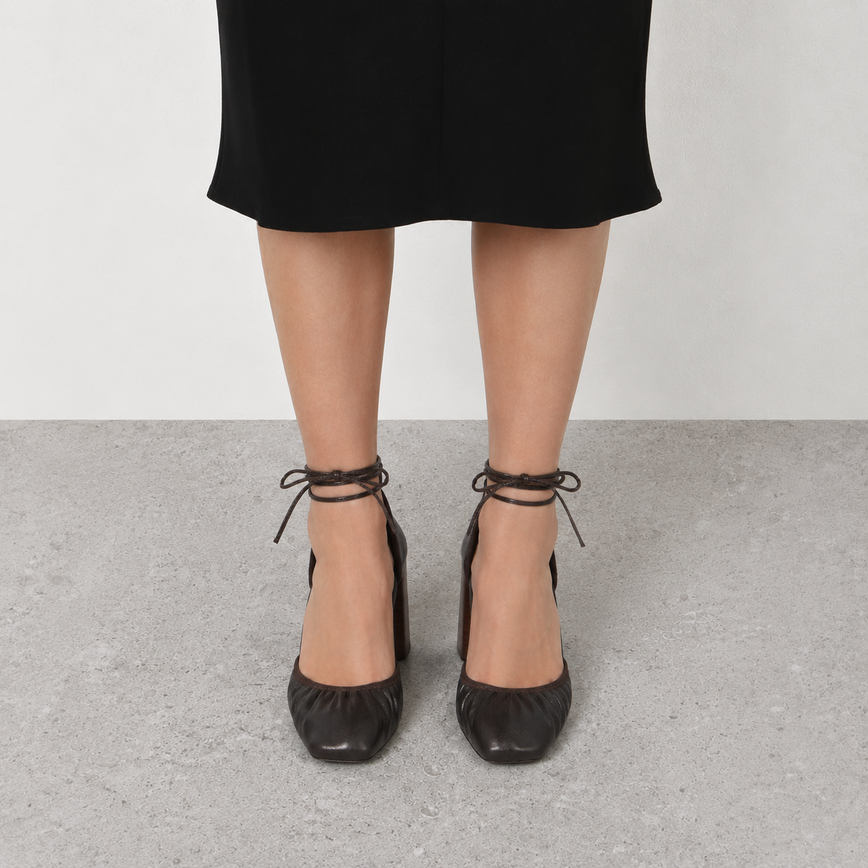 Seraphine Ankle Wrap Block Heels