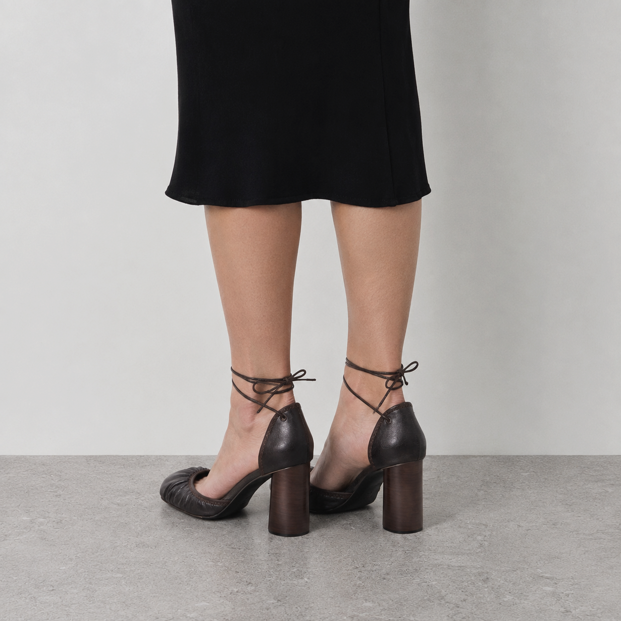 Seraphine Ankle Wrap Block Heels