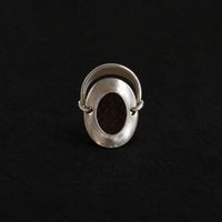 Inlay Signet Ring shown at a three quarter angle in studio light