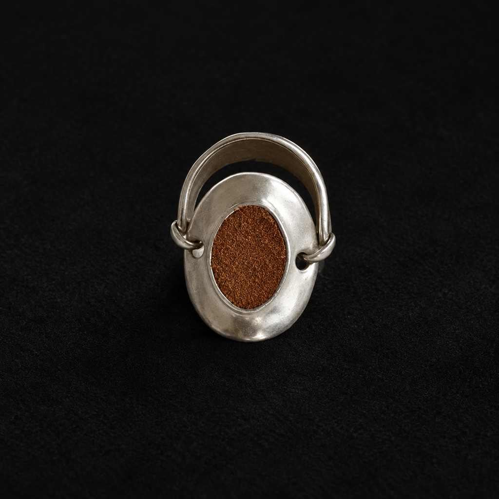 Front view of the Inlay Signet Ring in studio light