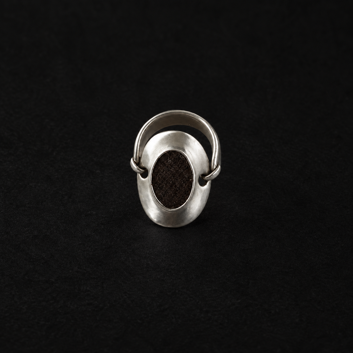 Close detail of the Inlay Signet Ring by Lil Cacti
