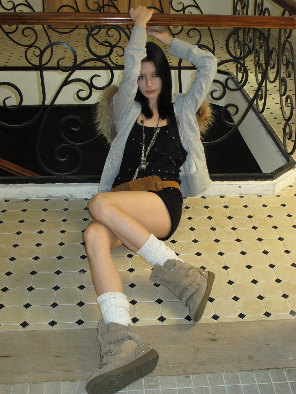 Star Stud Wedge Sneaker