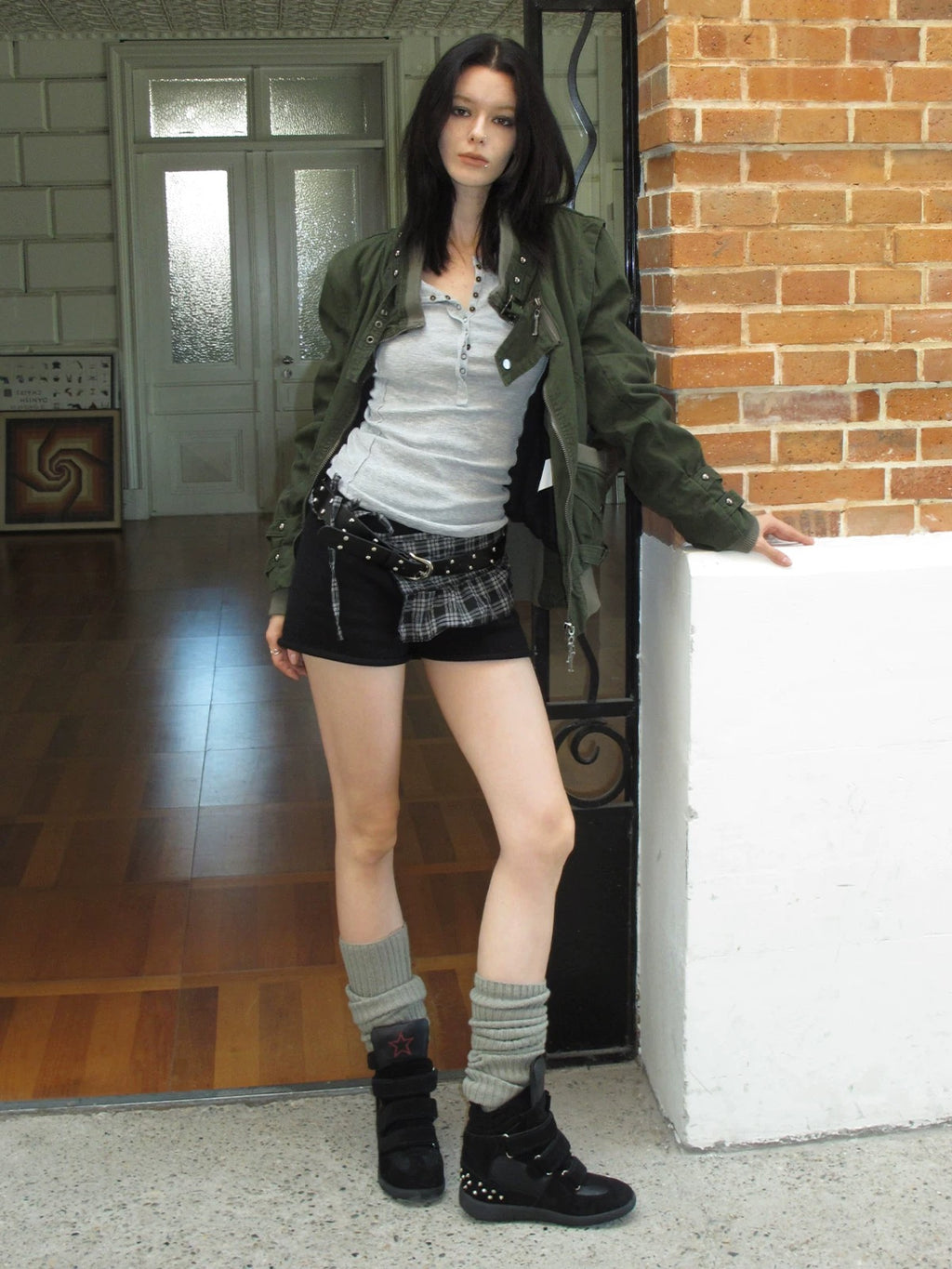 Star Stud Wedge Sneaker