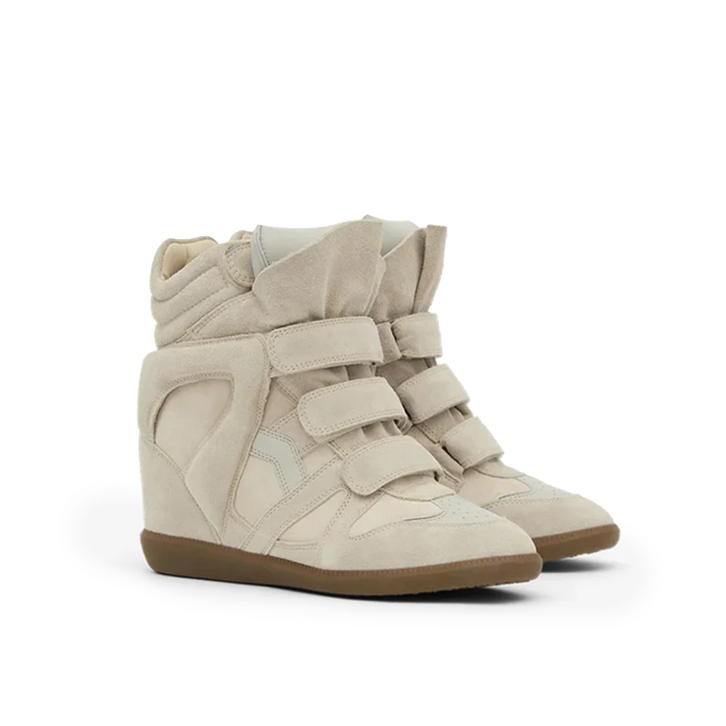 Suede Wedge Sneaker