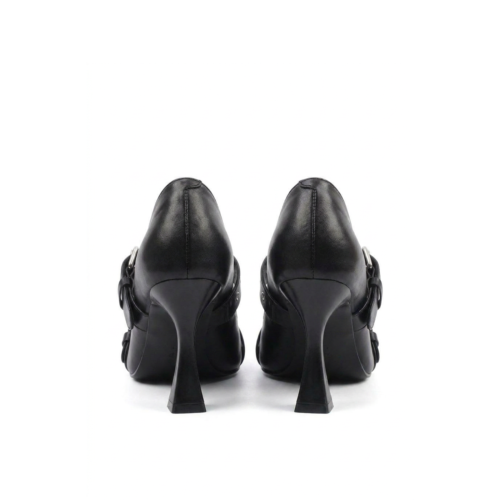 Thorne goth Mary Jane shoes on concrete, editorial styling