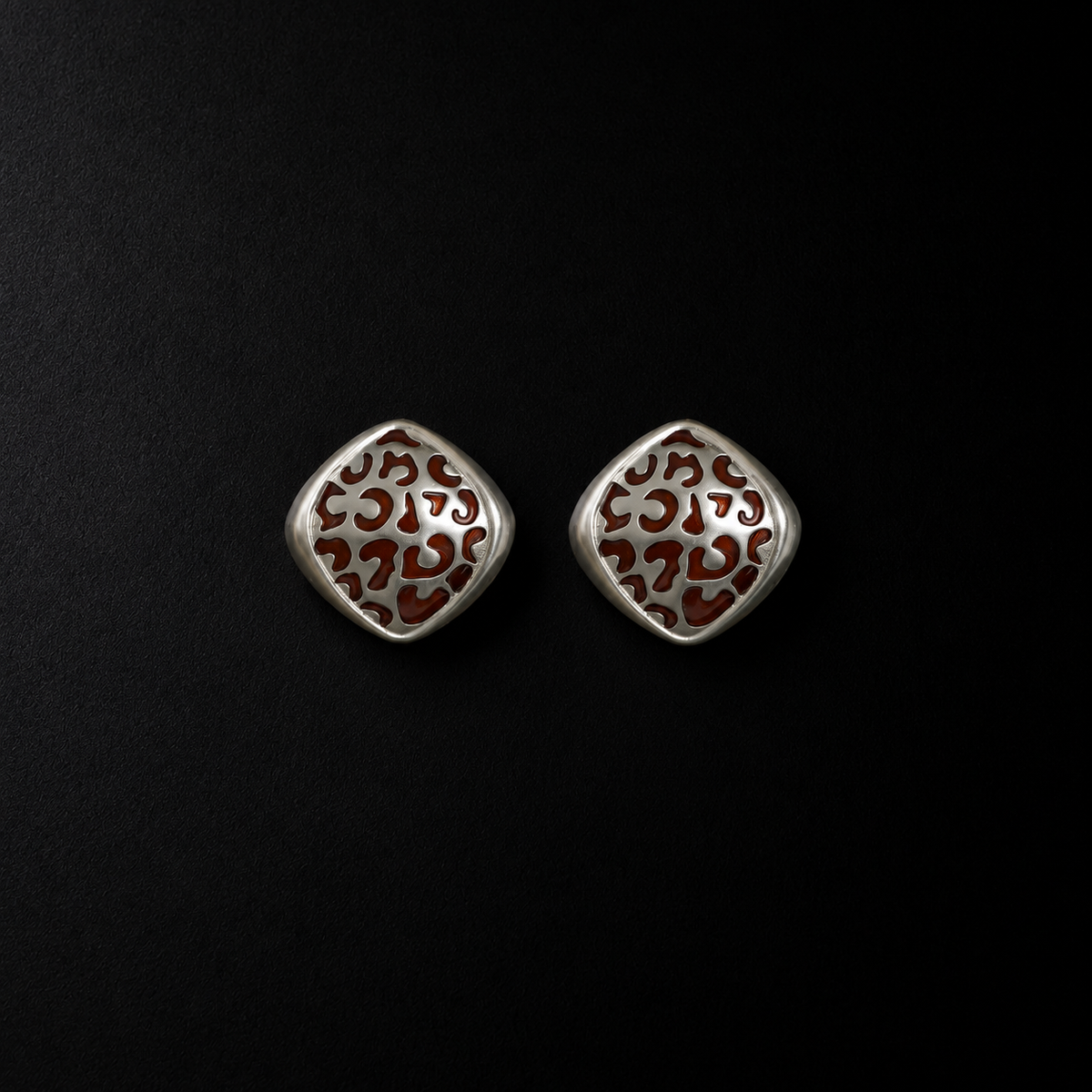 Mosaic Filigree Stud Earrings by Lil Cacti, filigree earrings