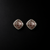 Mosaic Filigree Stud Earrings by Lil Cacti, filigree earrings