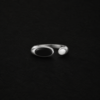 Lil Cacti Umbra Oval Signet Ring shown on its own against a dark background