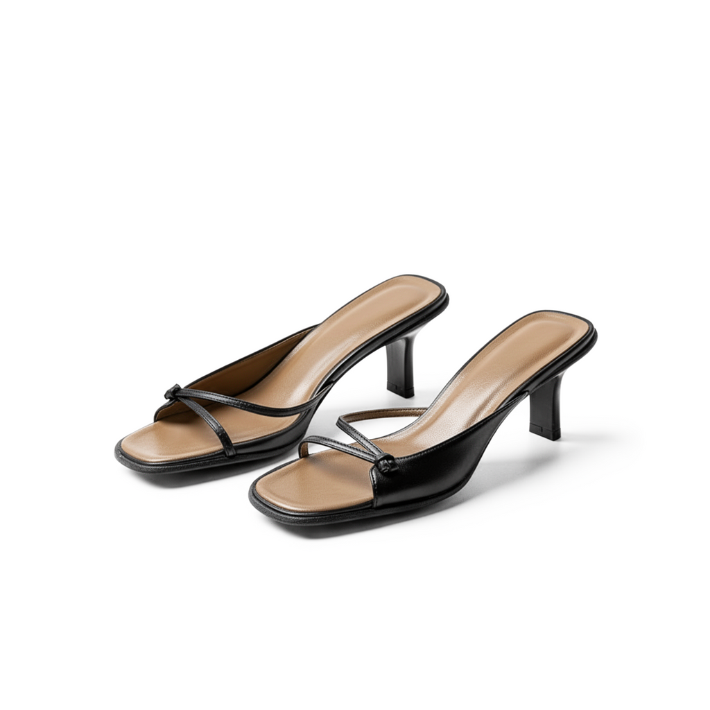 Velour sandal heels styled look — dark feminine edit by Lil Cacti