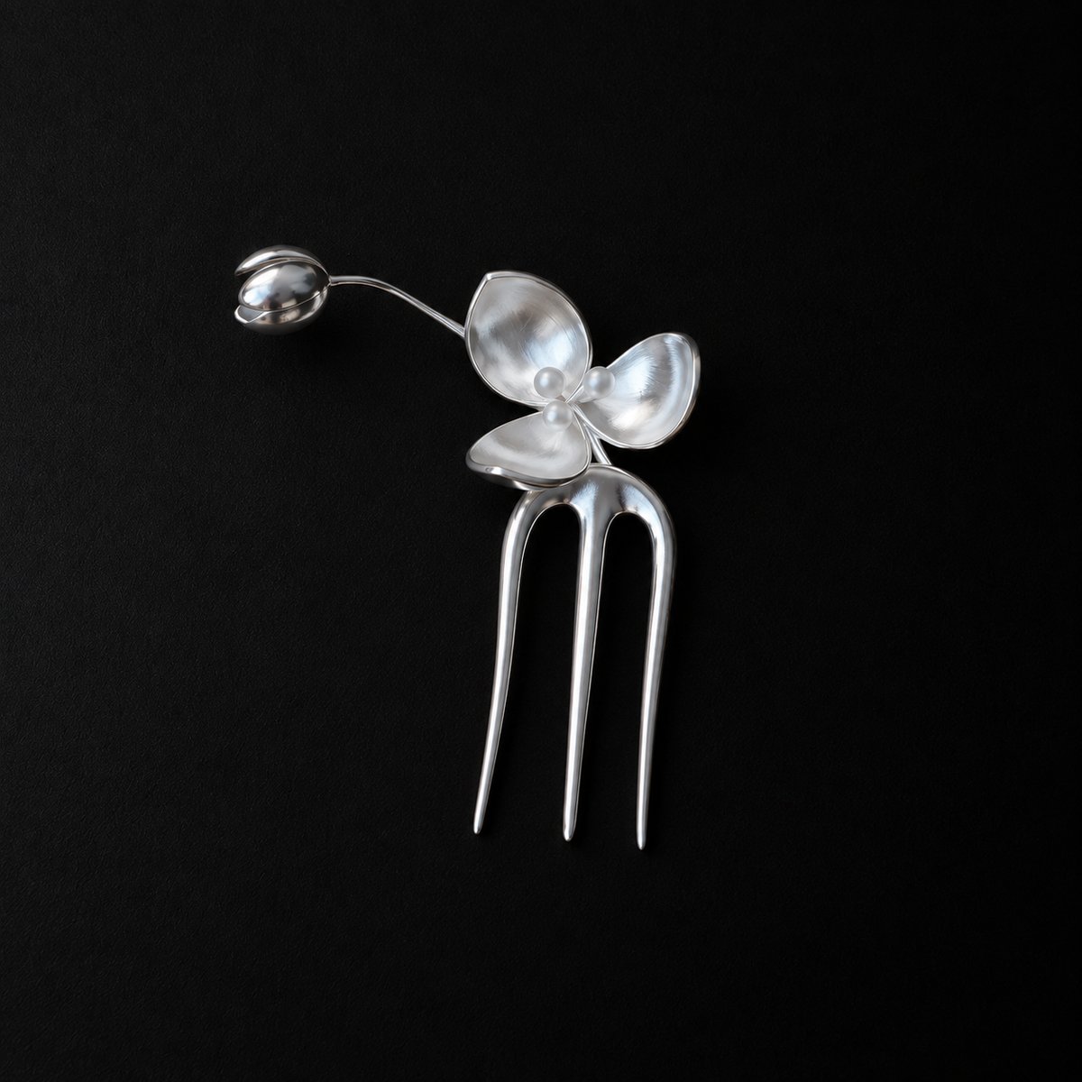 Wisp Orchid French Hair Pin by Lil Cacti, french hair pin