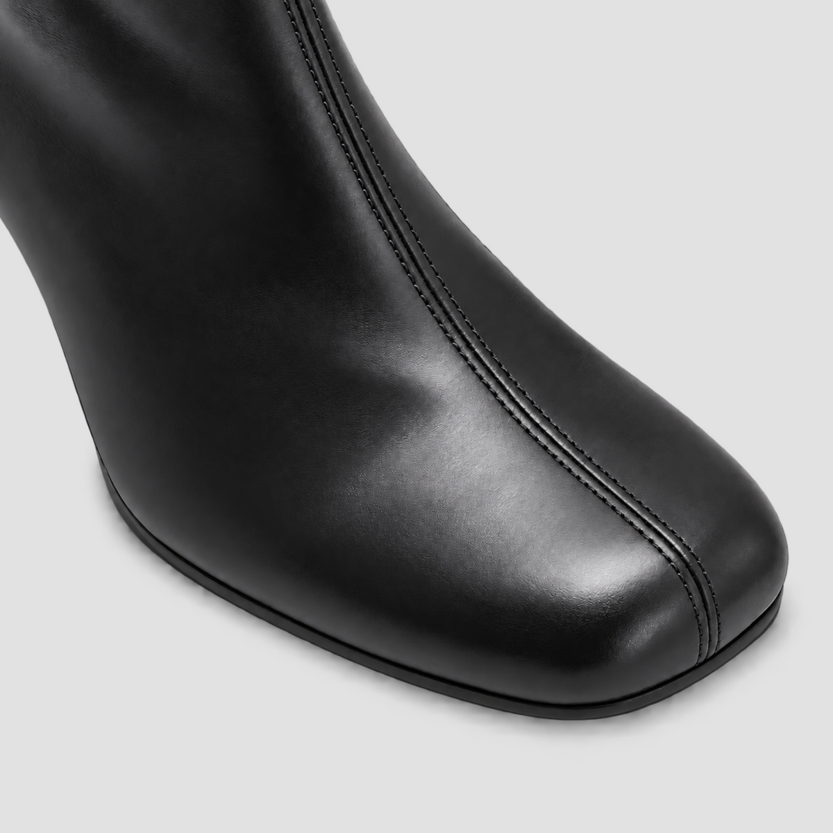 Lil Cacti Pippa Round-Toe Block-Heel Ankle Boots in Black product detail view 9