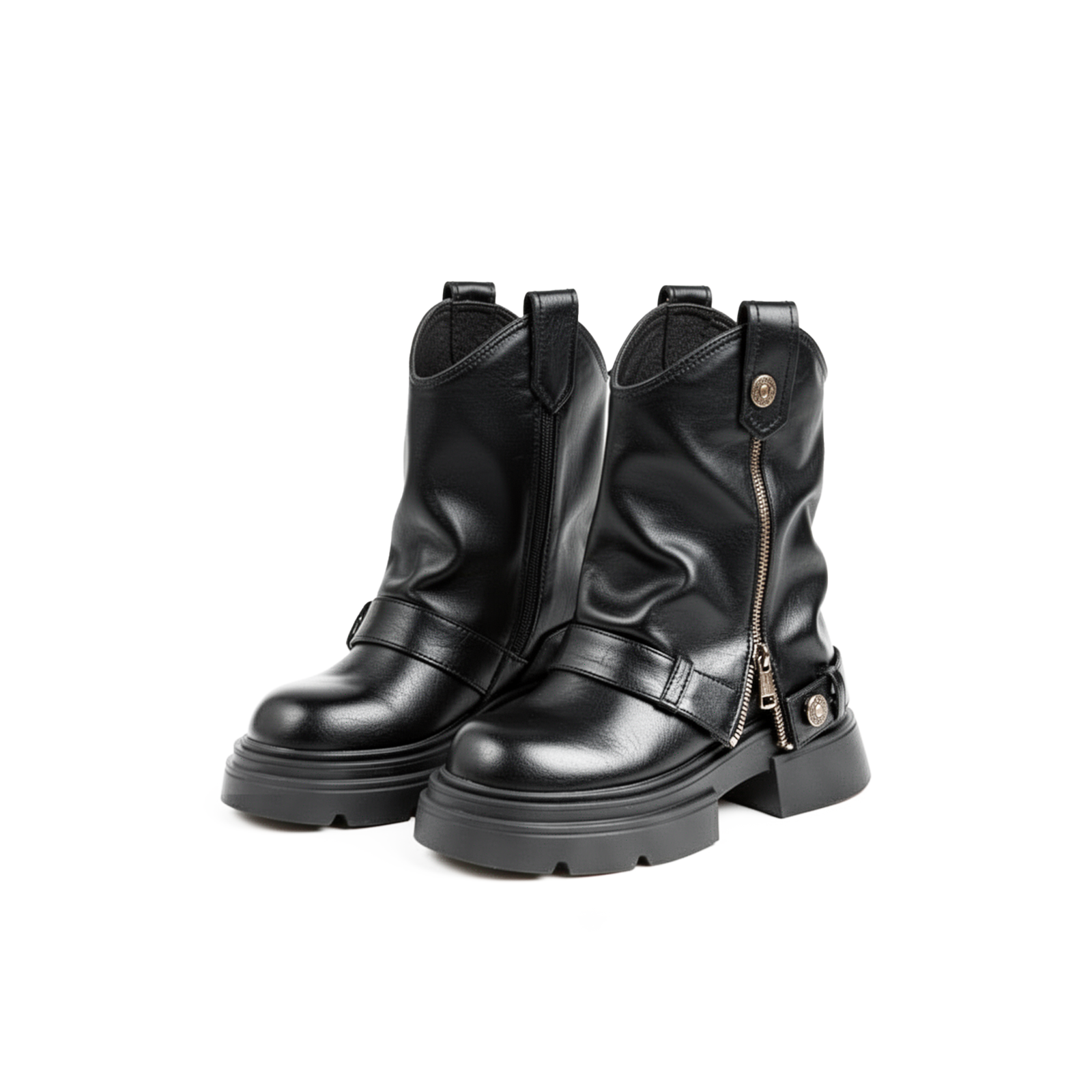 Zipper Fold Over Boots