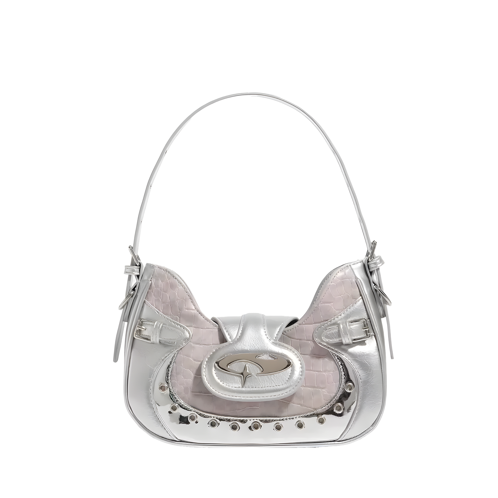 Chrome Baguette Bag