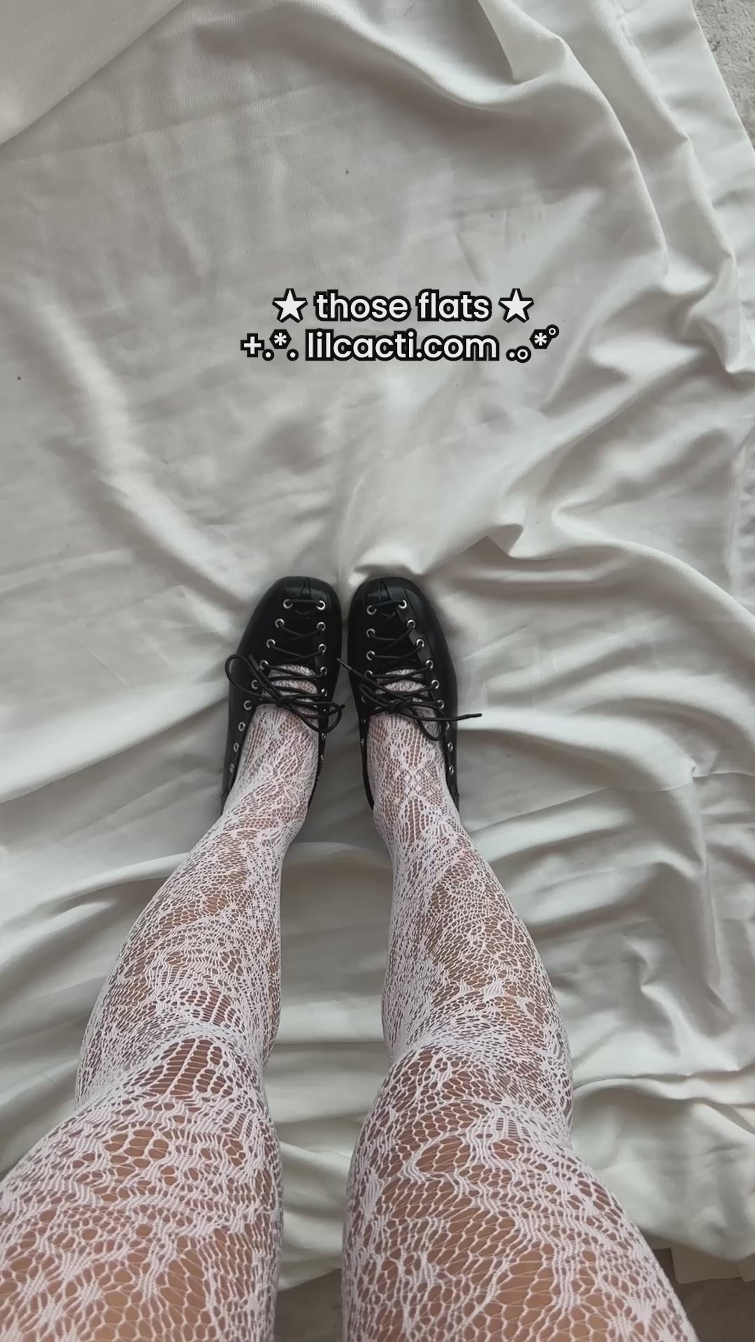 Romy Lace-Up Ballet Flats